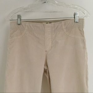 Free People Cream Flare & Wide Leg Jeans